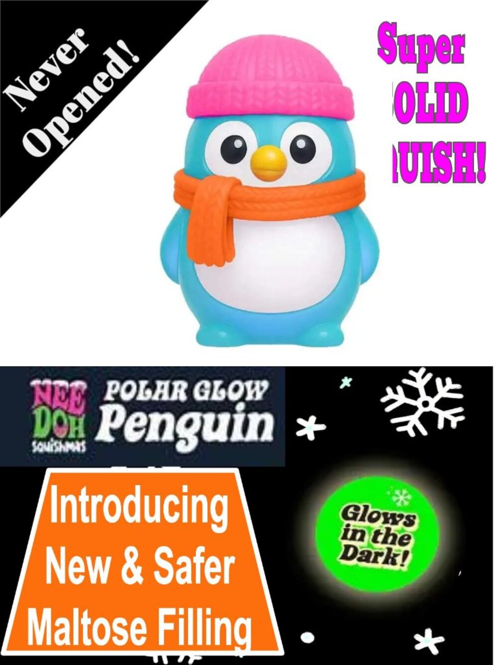 NeeDoh Squishmas Polar Penguin - Limited Edition